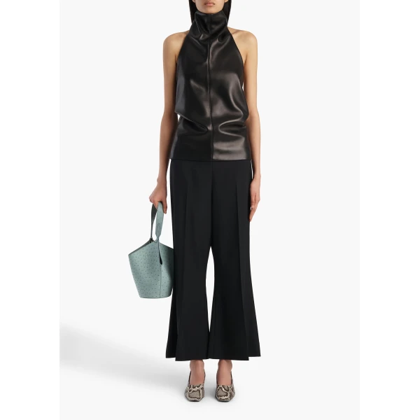 Khaite Walter Pant in Black Wool, view 2