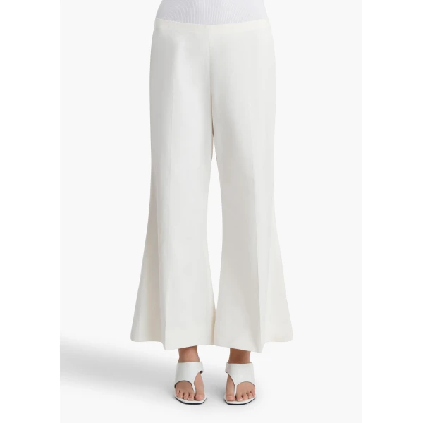 Khaite Walter Pant in Natural Cotton Silk, view 3
