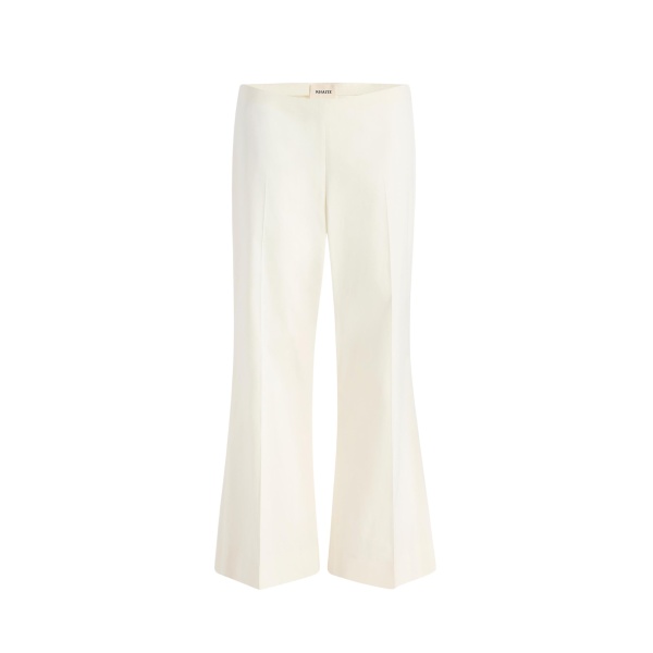 Khaite Walter Pant in Natural Cotton Silk