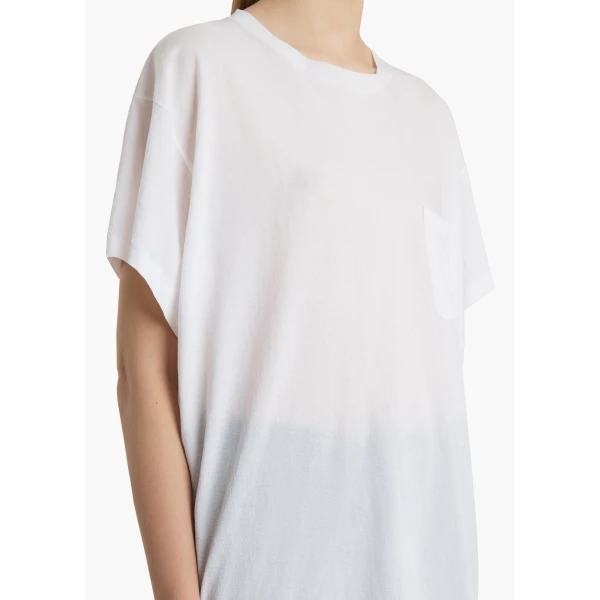 Khaite Wanda T-Shirt in White Top, view 5