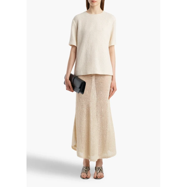 Khaite Web Top in Natural, view 2