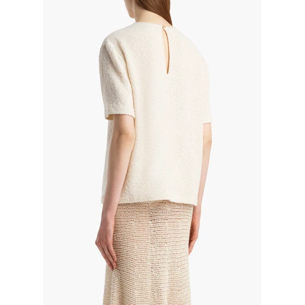 Khaite Web Top in Natural, view 4