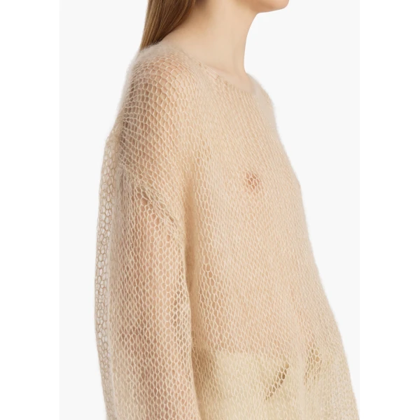 Khaite Wendy Sweater in Light Beige, view 5