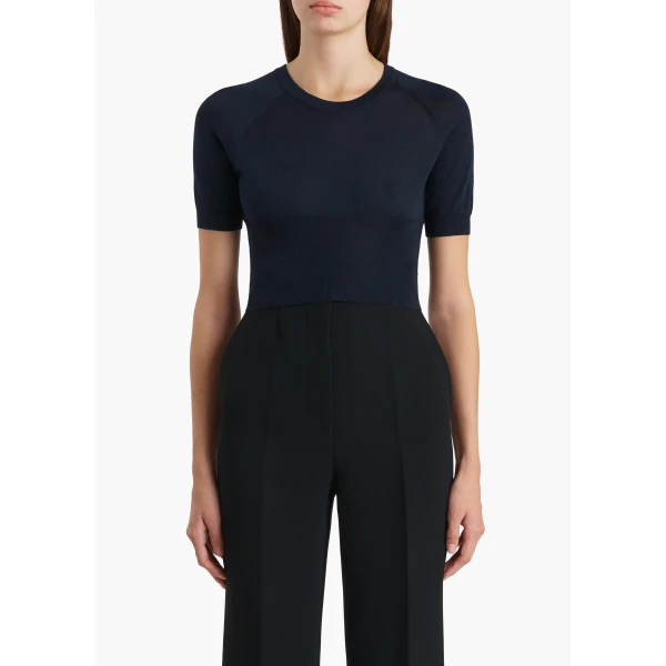 Khaite Whim Top in Midnight, view 3
