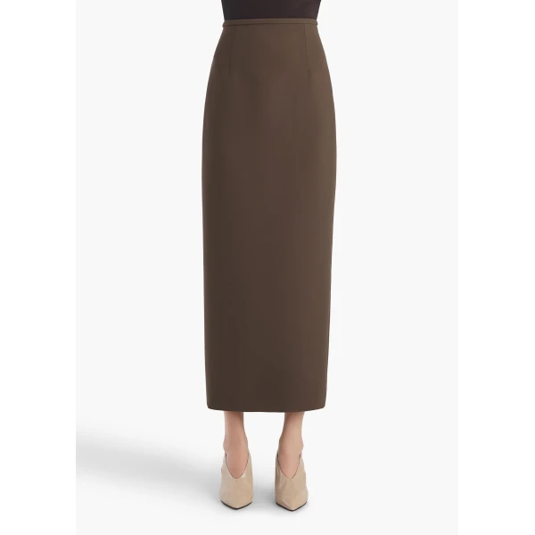 Khaite Winton Skirt in Clove, view 3