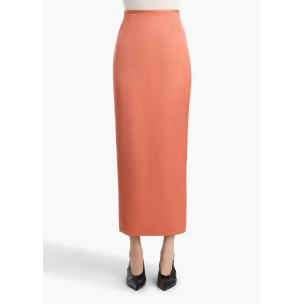 Khaite Winton Skirt in Dahlia, view 3