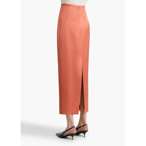 Khaite Winton Skirt in Dahlia, view 4