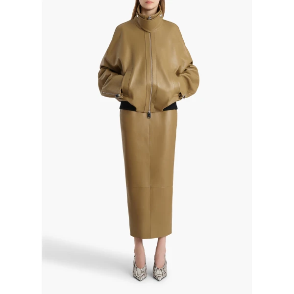 Khaite Winton Skirt in Golden Ochre, view 2