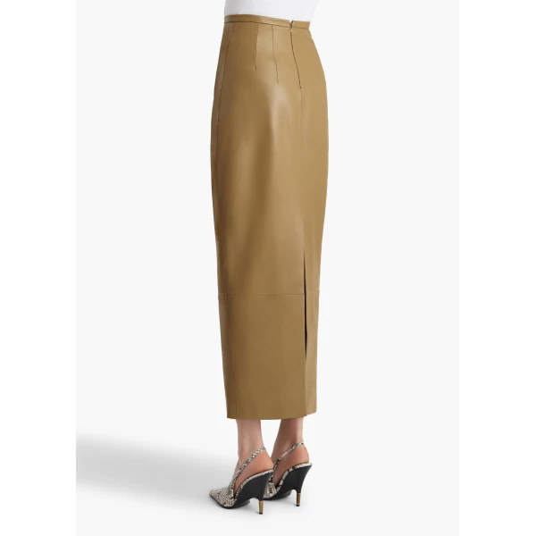 Khaite Winton Skirt in Golden Ochre, view 4