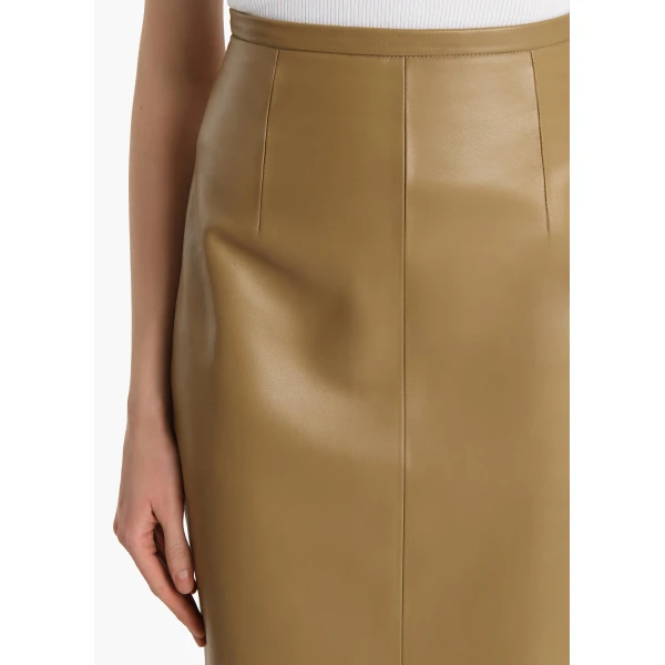 Khaite Winton Skirt in Golden Ochre, view 5