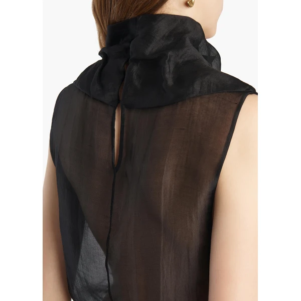 Khaite Zelda Top in Black, view 6