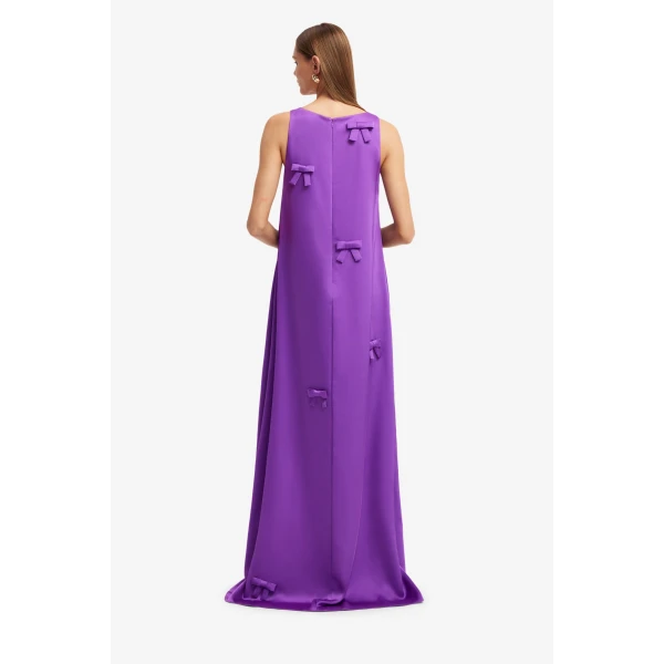 Leo Lin Charlene Bow Gown in Eminence, view 5