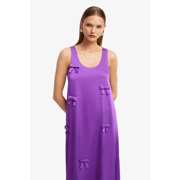 Leo Lin Charlene Bow Gown in Eminence, view 6