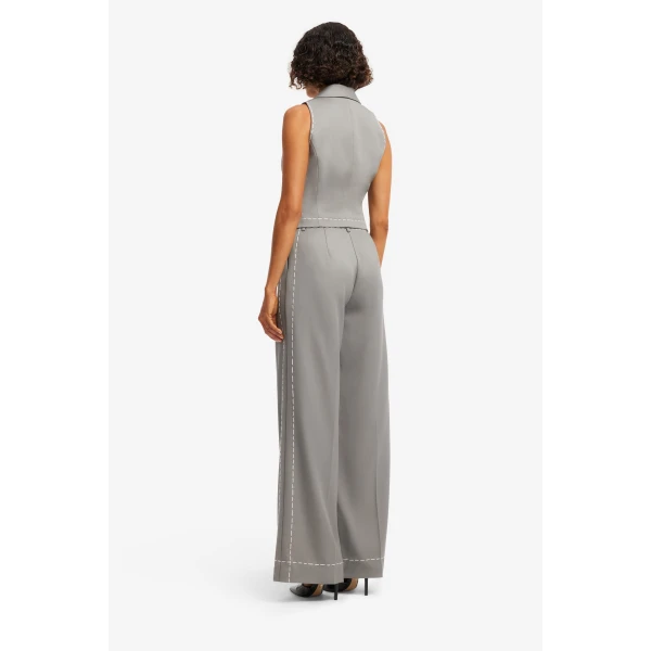 Leo Lin Charli Vest in Steel, view 5