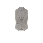Leo Lin Charli Vest in Steel