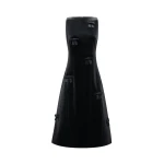 Leo Lin Cleo Velvet Bow Sleeveless Midi Dress in Ebony