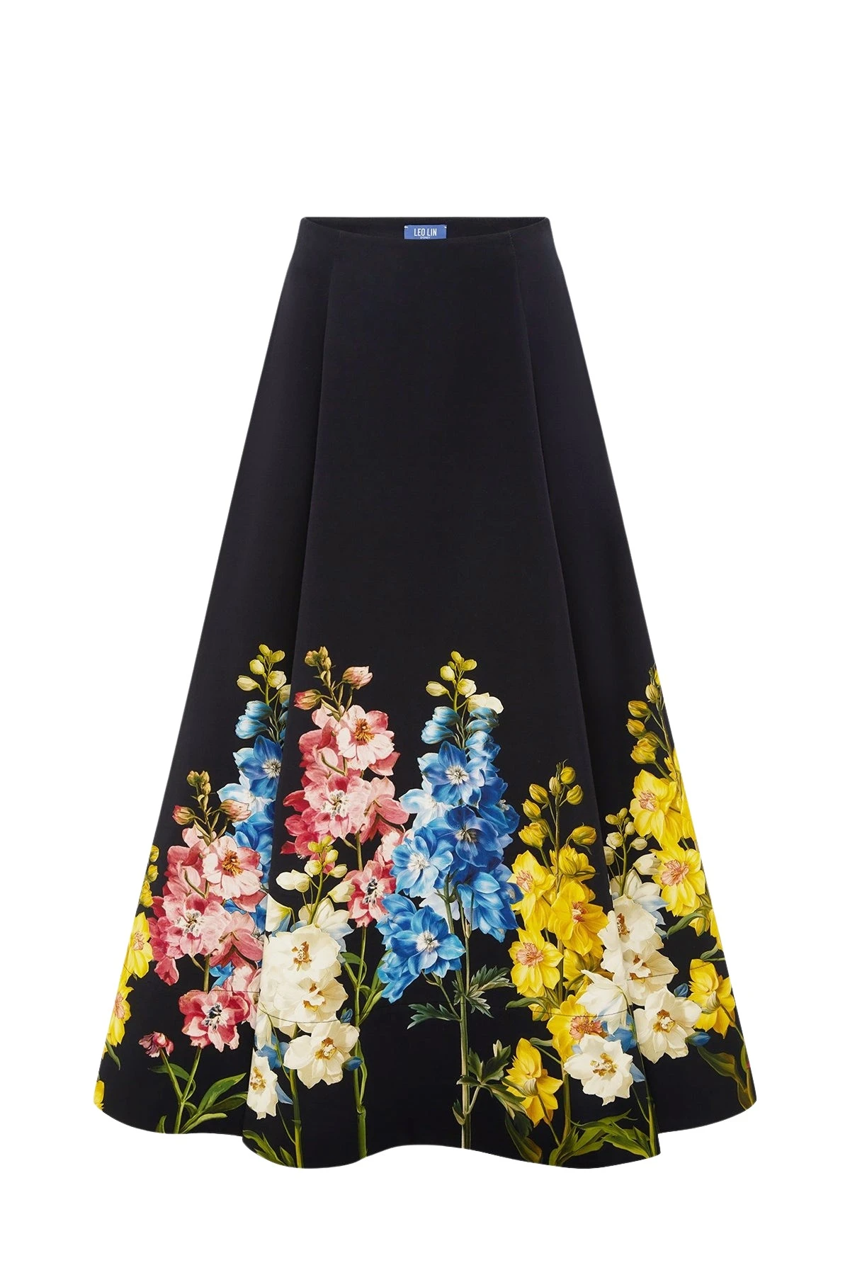 Leo-Lin-Elina-Maxi-Skirt-in-Snapdragon-Print-in-Ebony56687_nobg Leo Lin Elina Maxi Skirt in Snapdragon Print in Ebony
