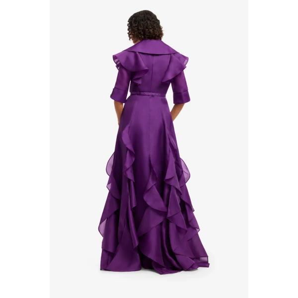 Leo Lin Isabella Silk Gown in Eminence, view 5