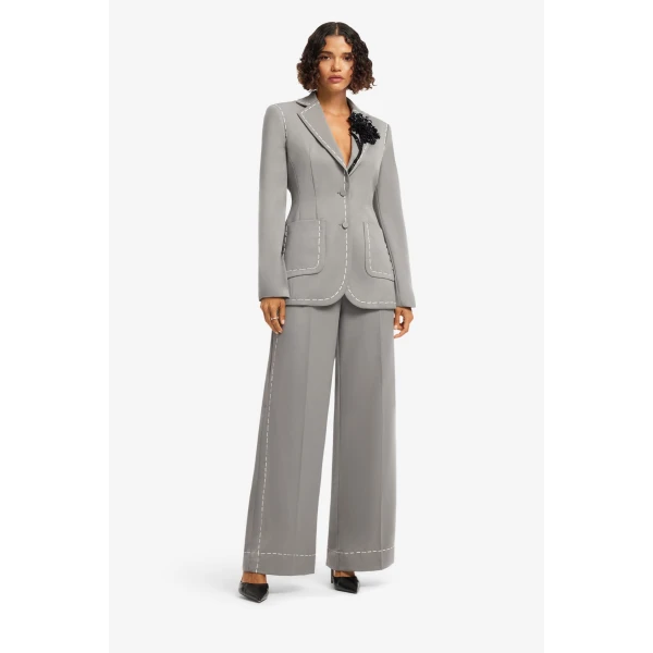 Leo Lin Jillian Blazer in Steel, view 3
