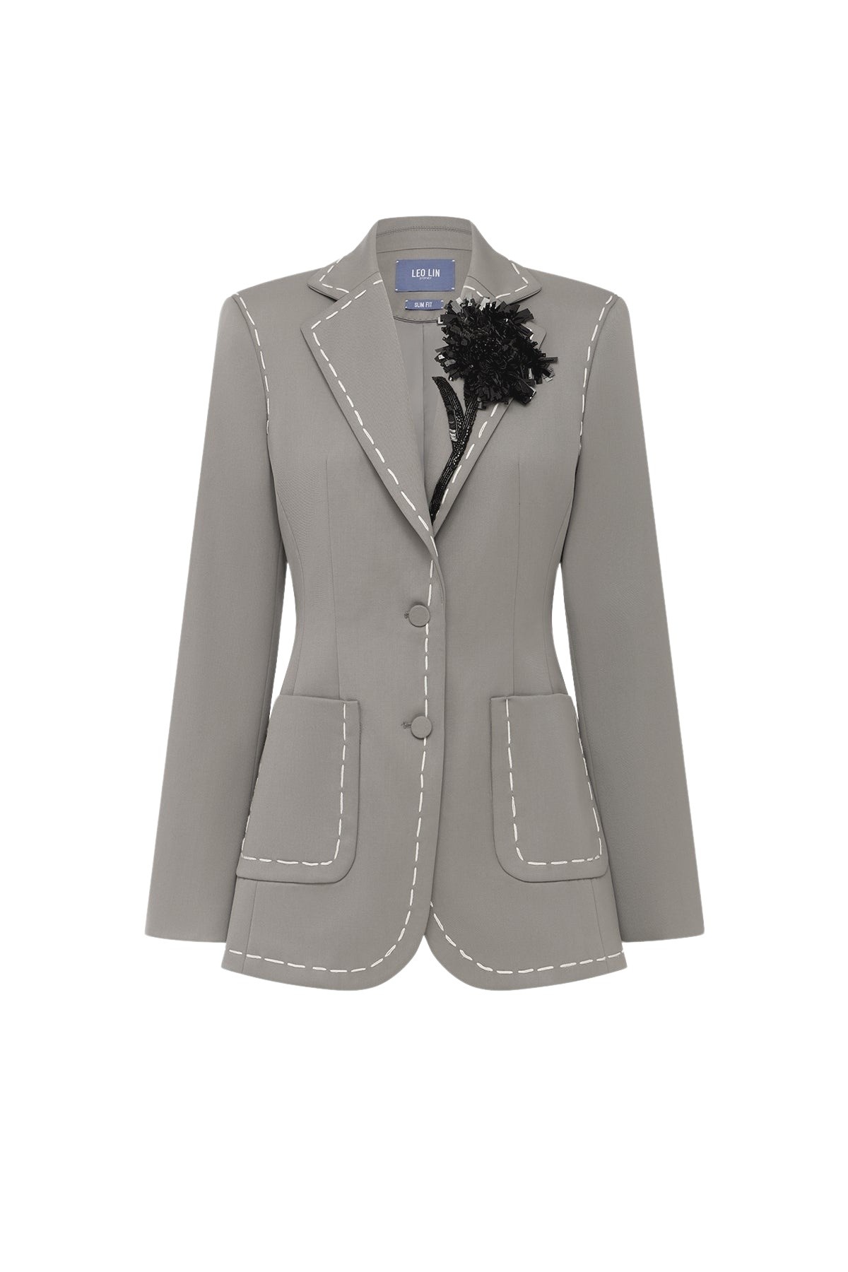 Leo Lin Jillian Blazer in Steel