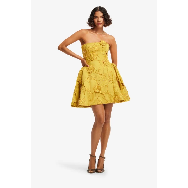 Leo Lin Lena Embellished Bustier Mini Dress in Opulence, view 3