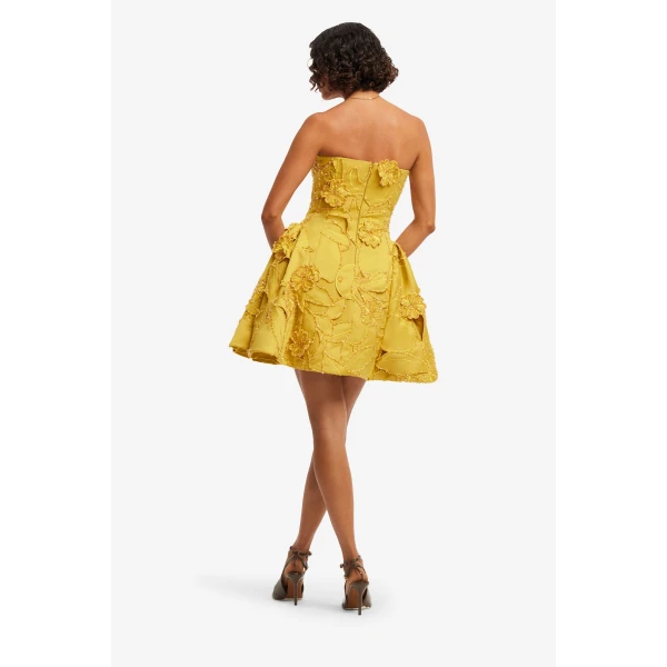 Leo Lin Lena Embellished Bustier Mini Dress in Opulence, view 5
