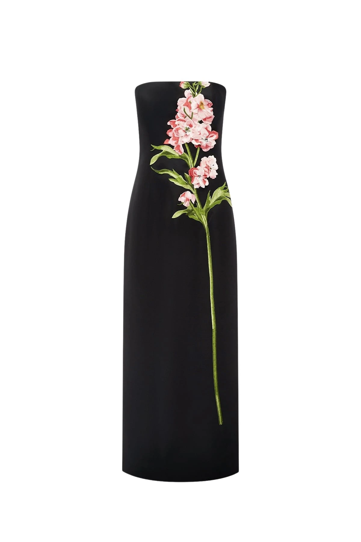 Leo-Lin-Rayna-Embroidered-Maxi-Dress-in-Snapdragon-Print-in-Ebony84704_nobg Leo Lin Rayna Embroidered Maxi Dress in Snapdragon Print in Ebony