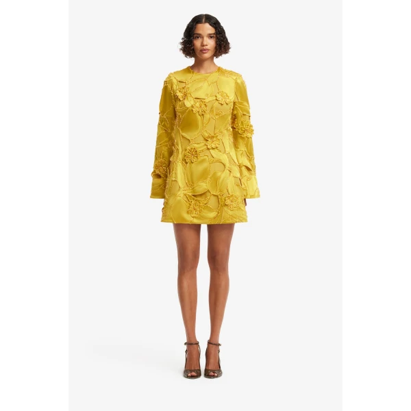 Leo Lin Suzanne Embellished Bell Sleeve Mini Dress in Opulence, view 2