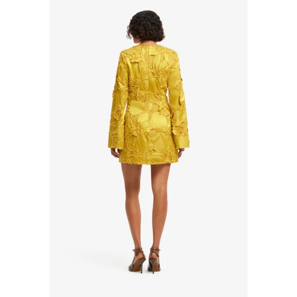 Leo Lin Suzanne Embellished Bell Sleeve Mini Dress in Opulence, view 5