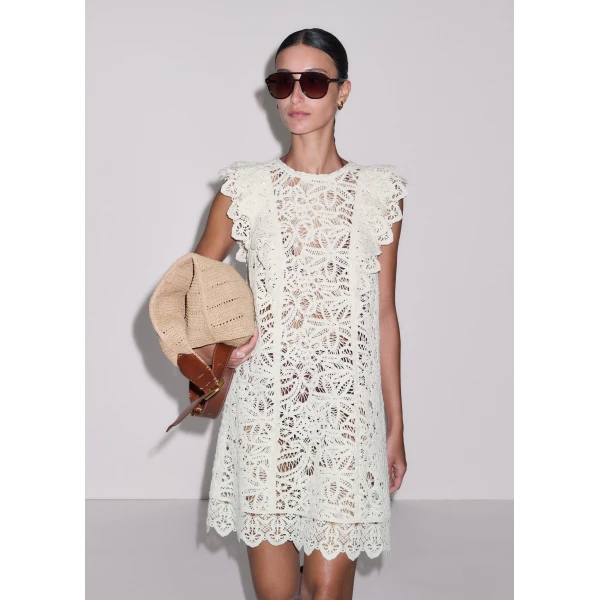 Me and Em ME+EM 2-in-1 Dress in Light Cream, view 2