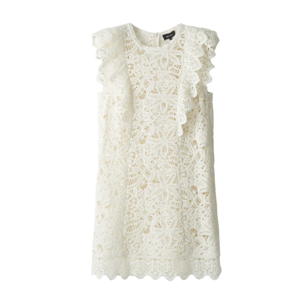 Me and Em ME+EM 2-in-1 Dress in Light Cream