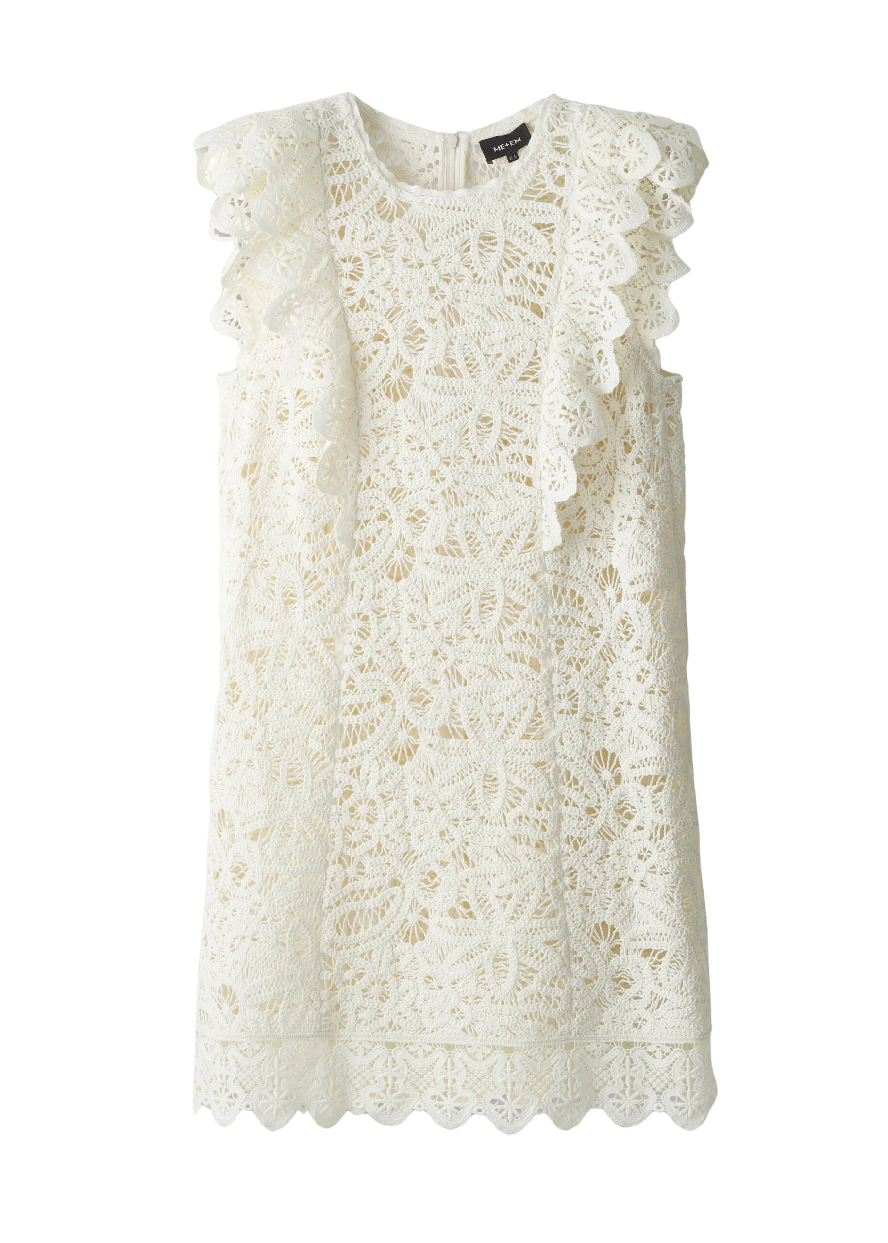 ME+EM 2-in-1 Dress in Light Cream