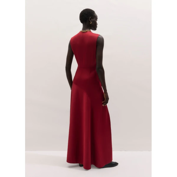 Me and Em ME+EM 2-in-1 Full-Length Dress in Pomegranate Red/Pink, view 6