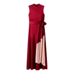 Me and Em ME+EM 2-in-1 Full-Length Dress in Pomegranate Red/Pink