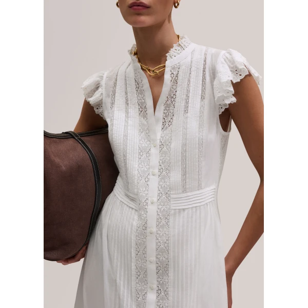Me and Em ME+EM 2-in-1 Maxi Dress in Soft White, view 3