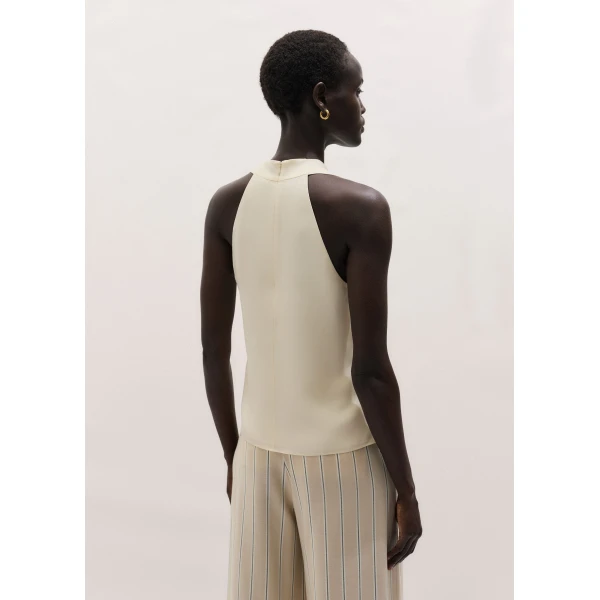 Me and Em ME+EM 2-in-1 V-Neck Cami Top in Light Cream, view 5