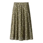 Me and Em ME+EM A-Line Maxi Skirt in Green/Multi