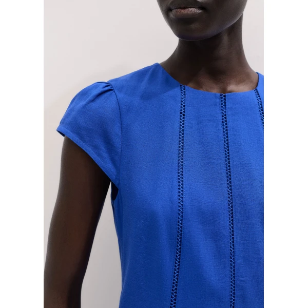 Me and Em ME+EM A-Line Mini Dress in Intense Blue, view 3