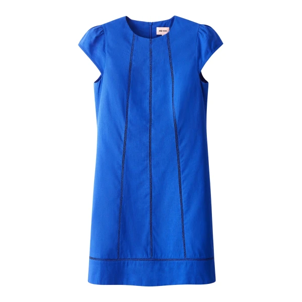Me and Em ME+EM A-Line Mini Dress in Intense Blue