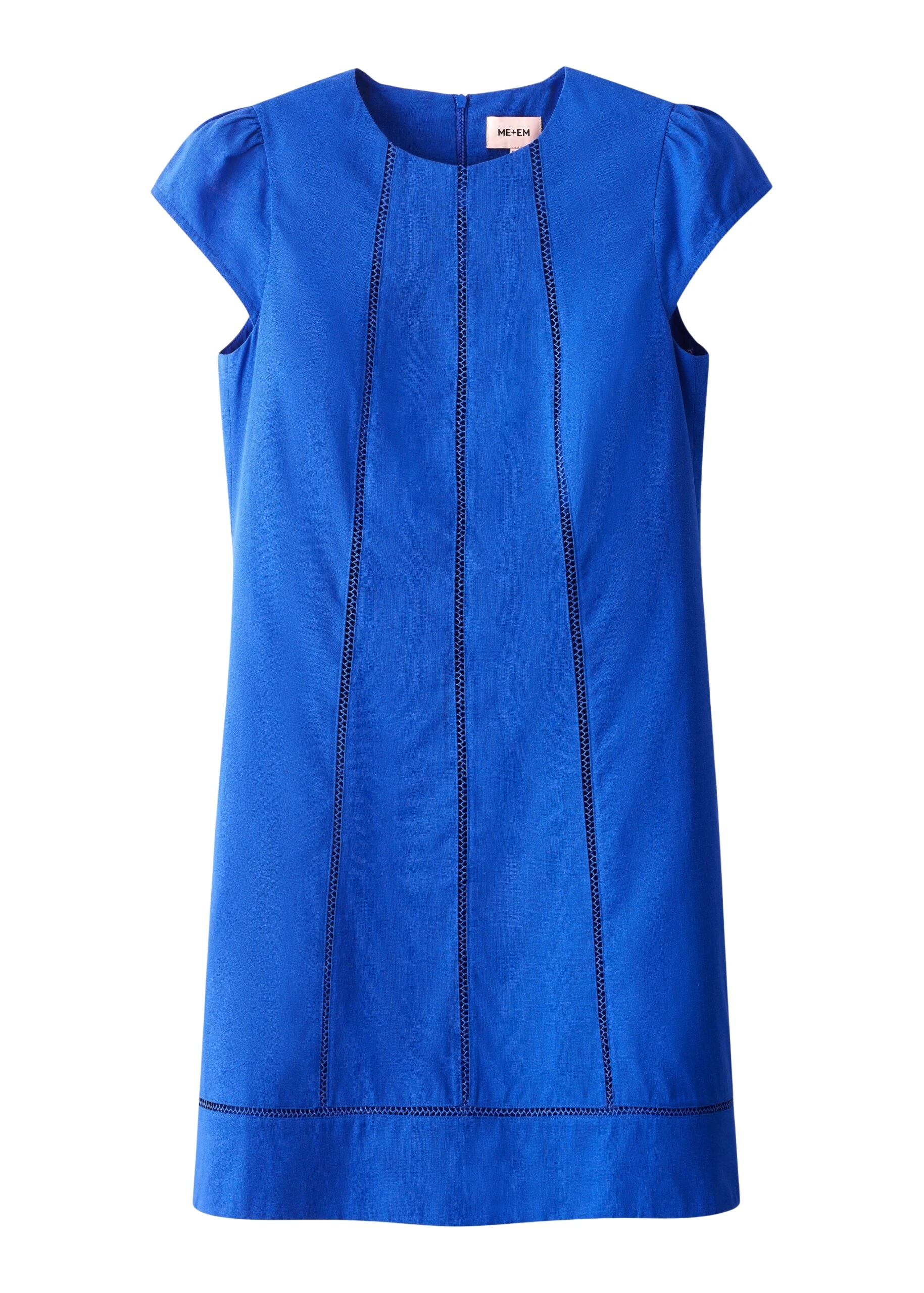 ME+EM A-Line Mini Dress in Intense Blue