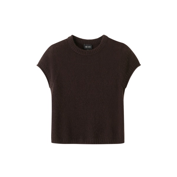 Me and Em ME+EM Baby Tee in Cocoa Brown Knit
