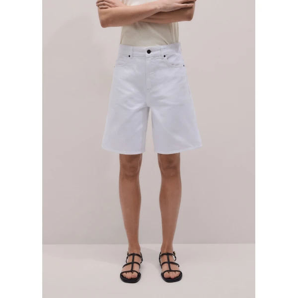 Me and Em ME+EM Bermuda Short in Soft White Wash, view 6