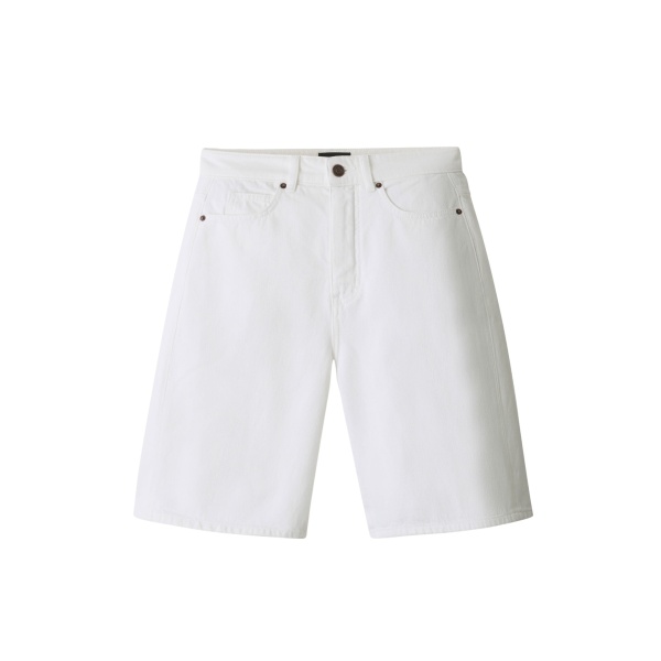 Me and Em ME+EM Bermuda Short in Soft White Wash