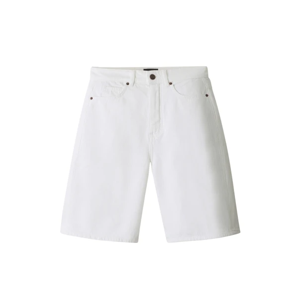 Me and Em ME+EM Bermuda Short in Soft White Wash