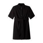 Me and Em ME+EM Broderie Short Dress in Black