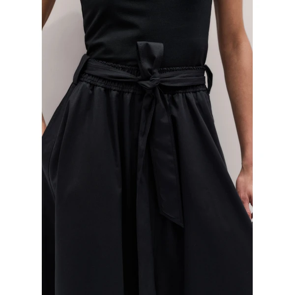 Me and Em ME+EM Button Front Maxi Skirt in Black, view 5