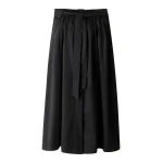 Me and Em ME+EM Button Front Maxi Skirt in Black