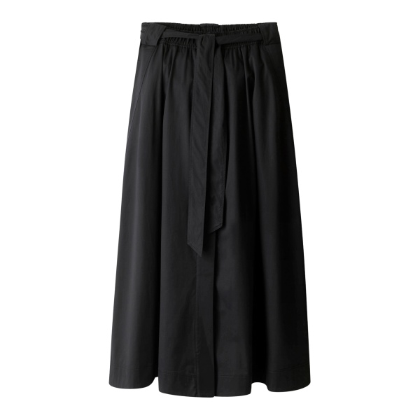 Me and Em ME+EM Button Front Maxi Skirt in Black