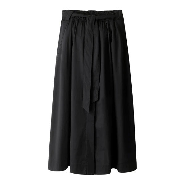 Me and Em ME+EM Button Front Maxi Skirt in Black