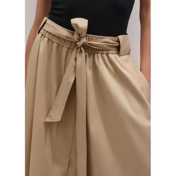 Me and Em ME+EM Button Front Maxi Skirt in Warm Stone, view 4
